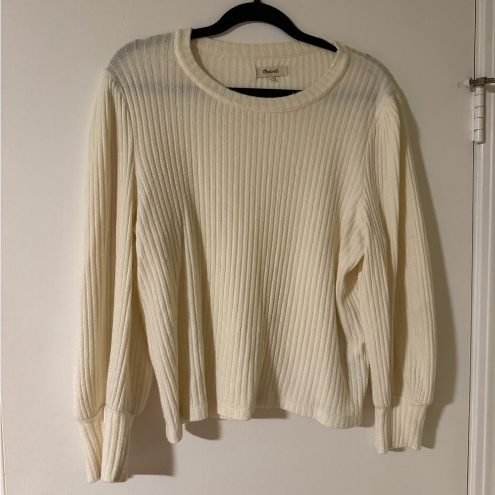 Madewell Puff Balloon Sleeve Sweater
